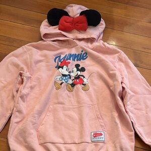Disney Minnie Mouse Pink Hoodie with Ears
